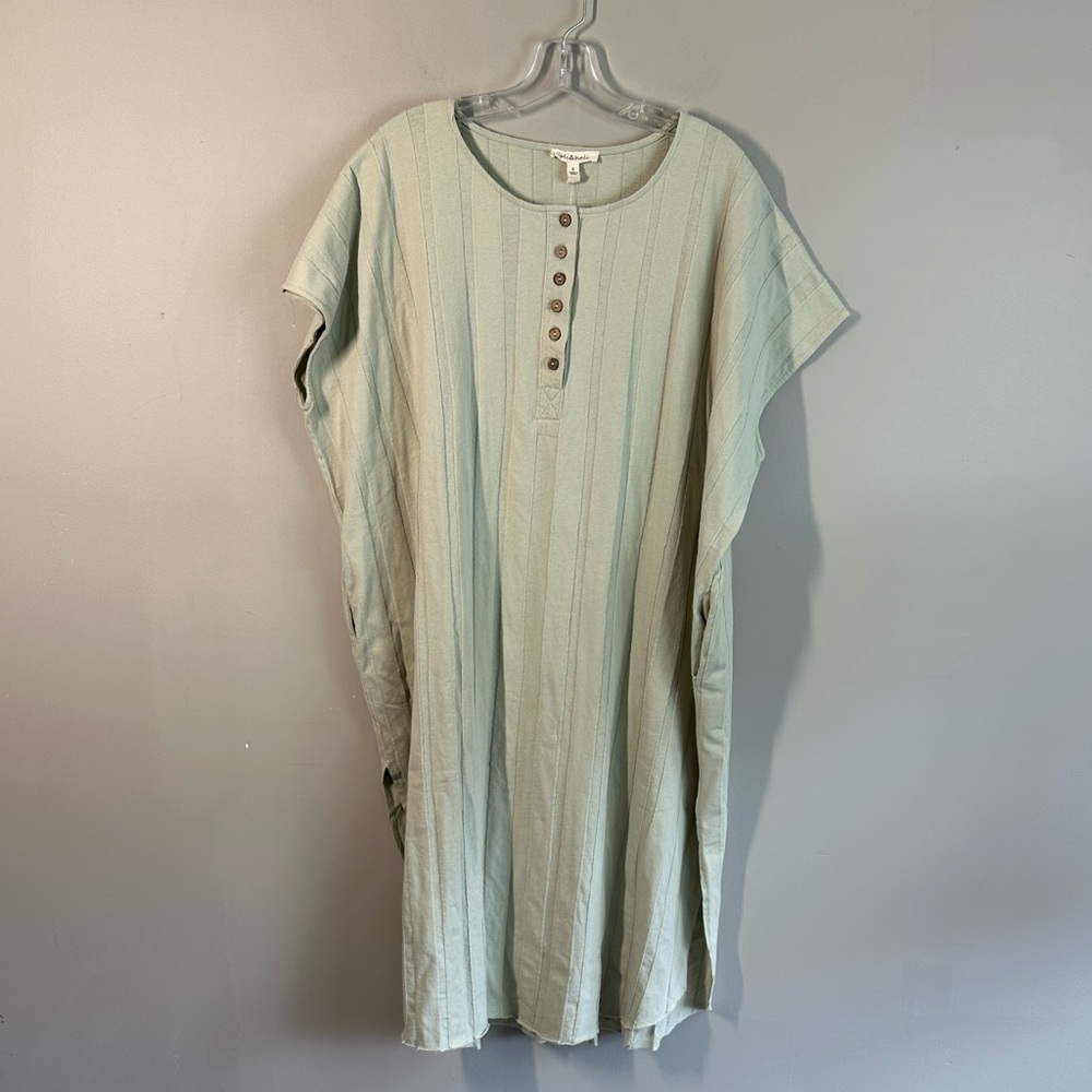 NWOT Oli & Hali Womens Oversized Loose Fit Dress Size S Lagenlook 100% Cotton